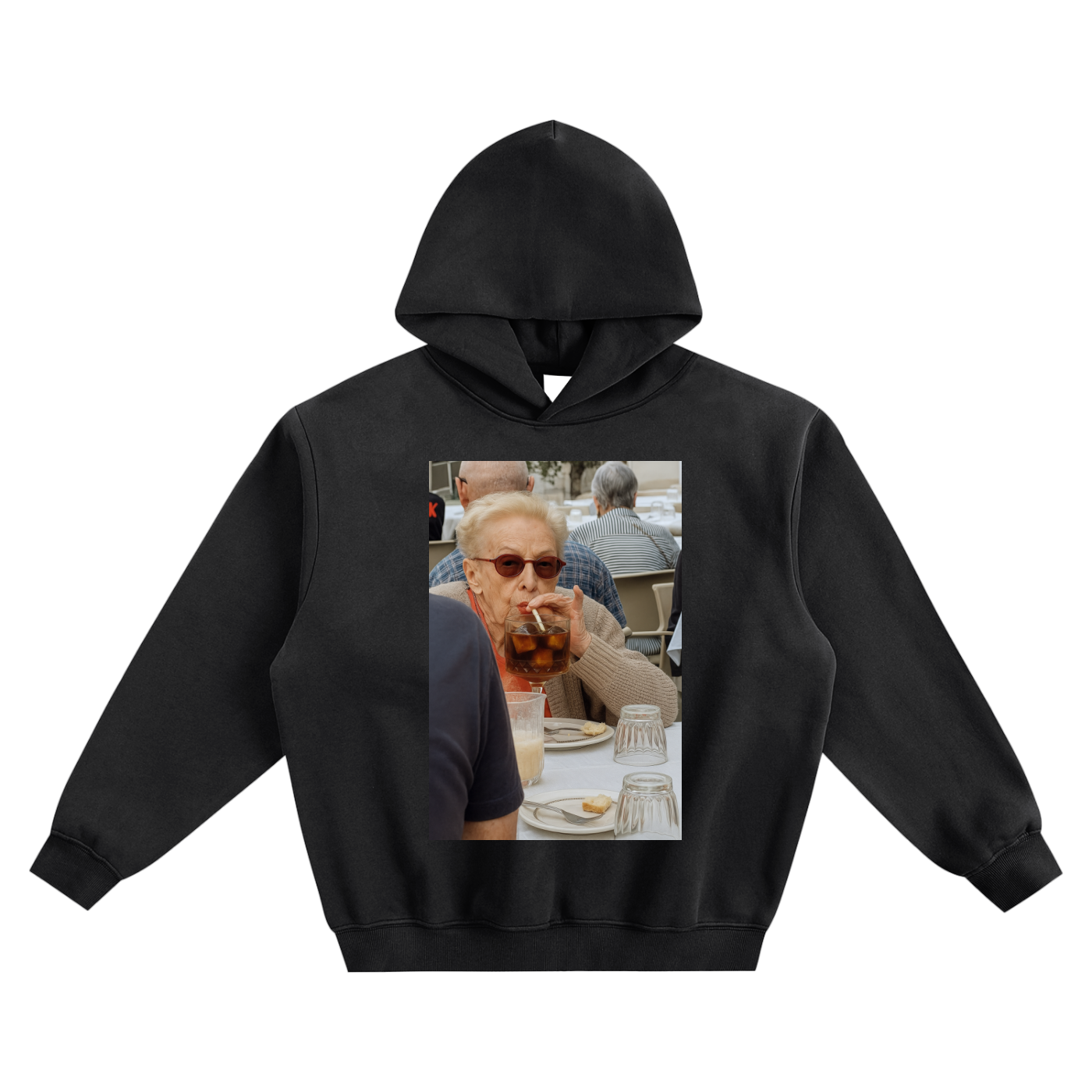 Nonna Dice Fleeced Boxy Hoodie